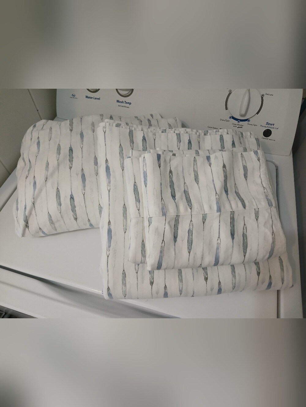 Organic Cotton Double Full Size Bedding Set - Fitted & Flat Sheets 2 Pillowcases